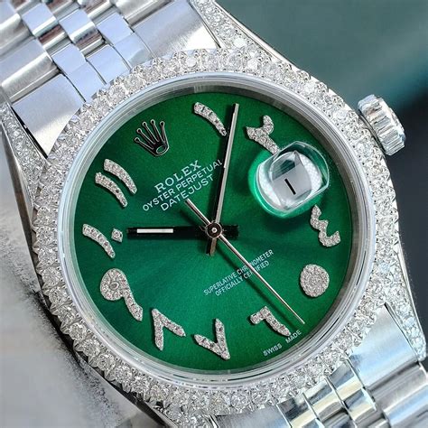 rolex datejust verde oro|rolex diamond datejust.